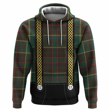 Ontario Tartan Lederhosen Costume Hoodie Scotland Celtic Knot Motif