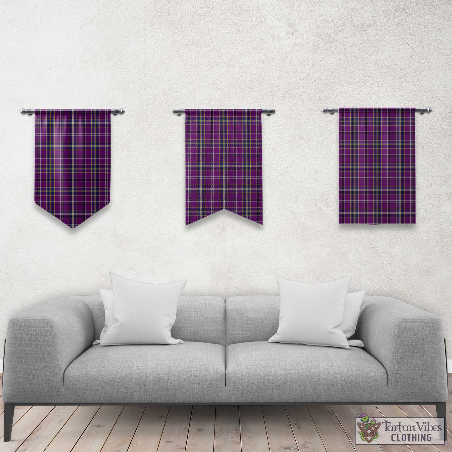 O'Riagain Tartan Gonfalon, Tartan Banner Rectangle - Tartan Vibes Clothing