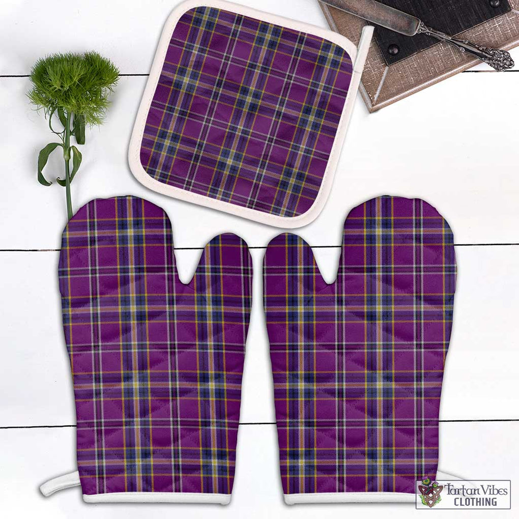 O'Riagain Tartan Combo Oven Mitt & Pot-Holder Combo 2 Oven Mitt & 1 Pot-Holder Black - Tartan Vibes Clothing