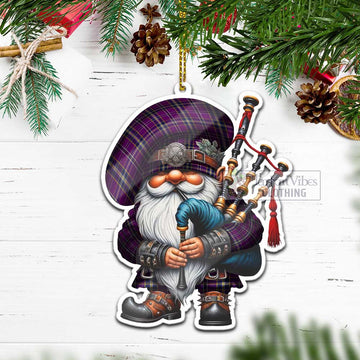 O'Riagain Tartan Bagpiper Gnome Christmas Ornament - Tartan Vibes Clothing