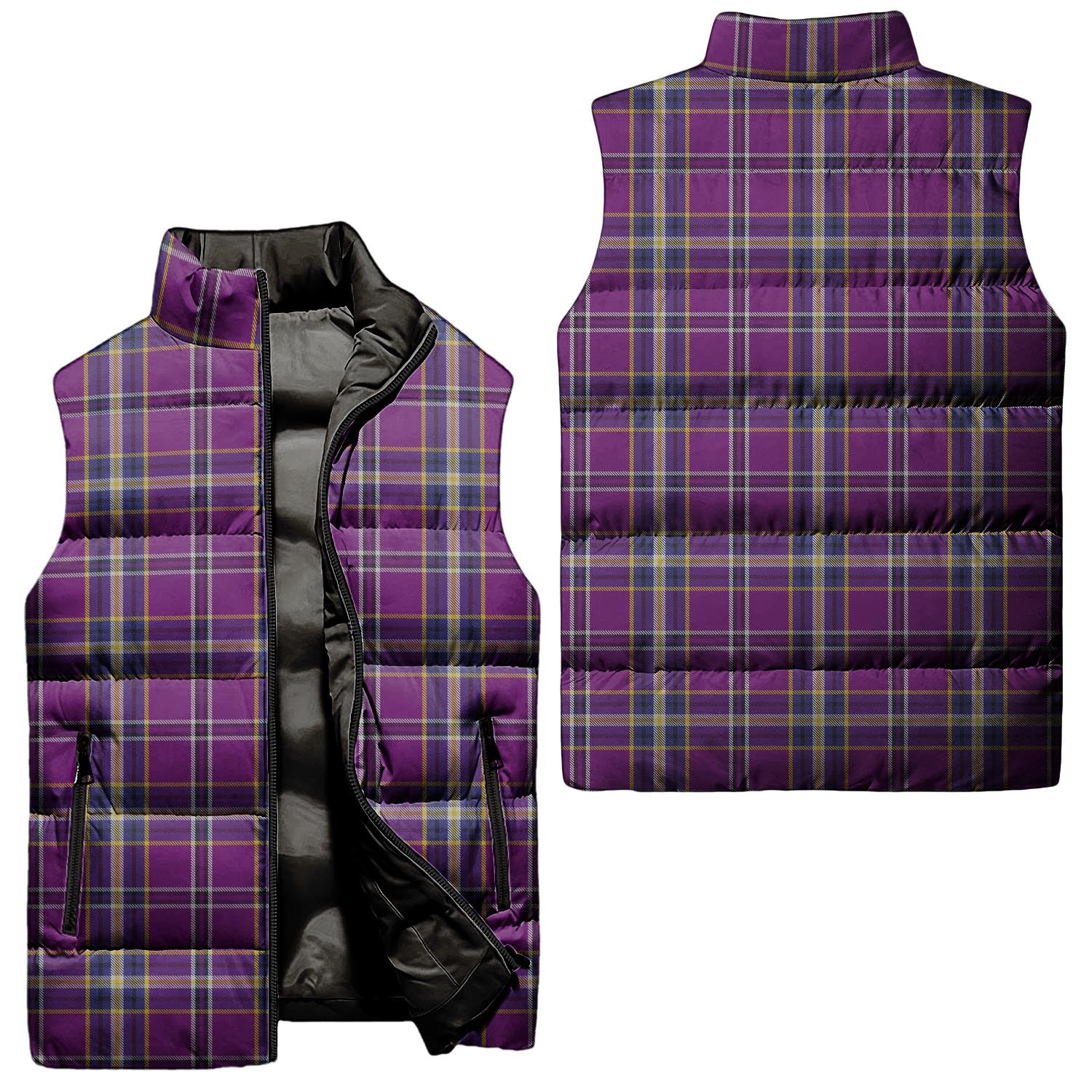 O'Riagain Tartan Sleeveless Puffer Jacket Unisex - Tartan Vibes Clothing