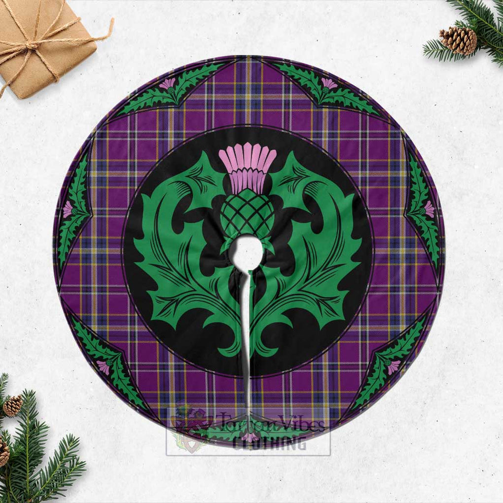 O'Riagain Tartan Christmas Tree Skirt Scottish Thistle Style Casual Tree Skirts - Tartan Vibes Clothing