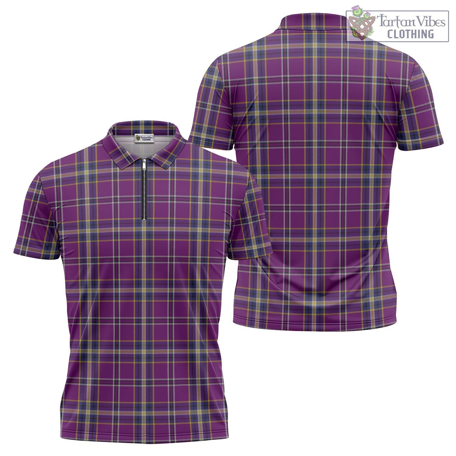 O'Riagain Tartan Zipper Polo Shirt Unisex - Tartan Vibes Clothing