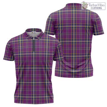 O'Riagain Tartan Zipper Polo Shirt Unisex - Tartan Vibes Clothing