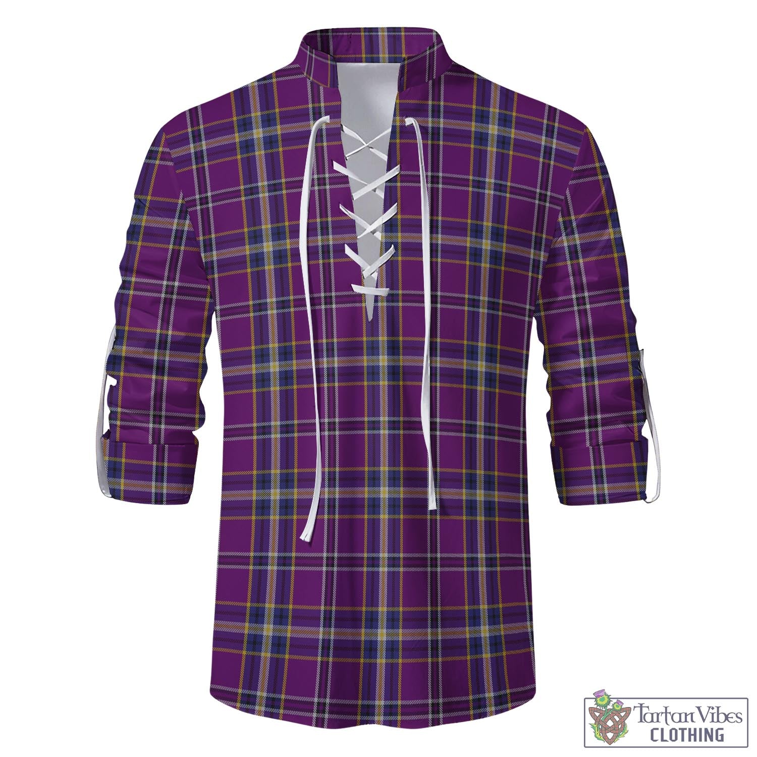 Tartan Vibes Clothing O'Riagain Tartan Men's Scottish Traditional Jacobite Ghillie Kilt Shirt