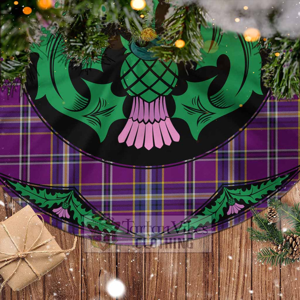 O'Riagain Tartan Christmas Tree Skirt Scottish Thistle Style - Tartan Vibes Clothing