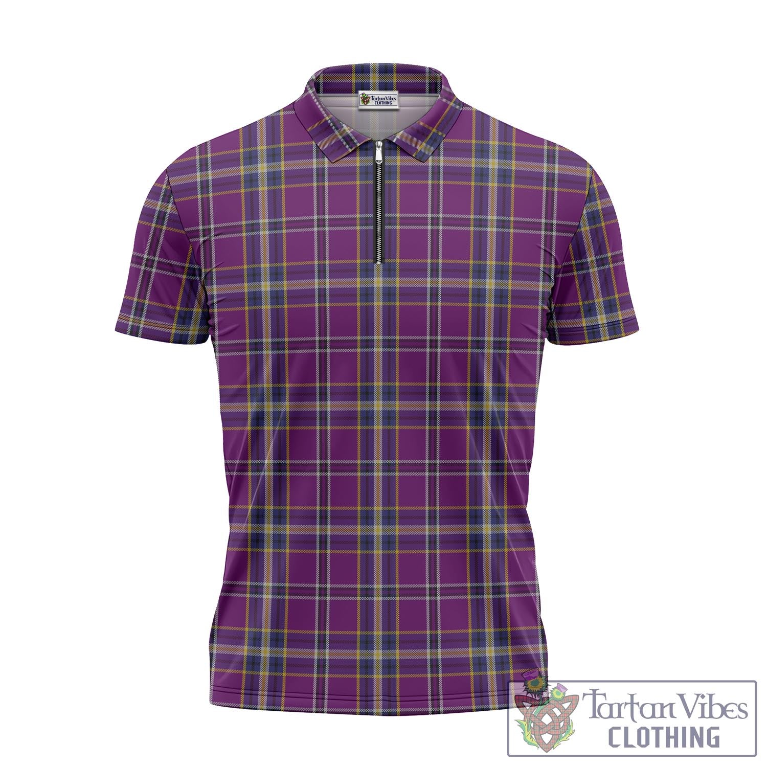 O'Riagain Tartan Zipper Polo Shirt - Tartan Vibes Clothing