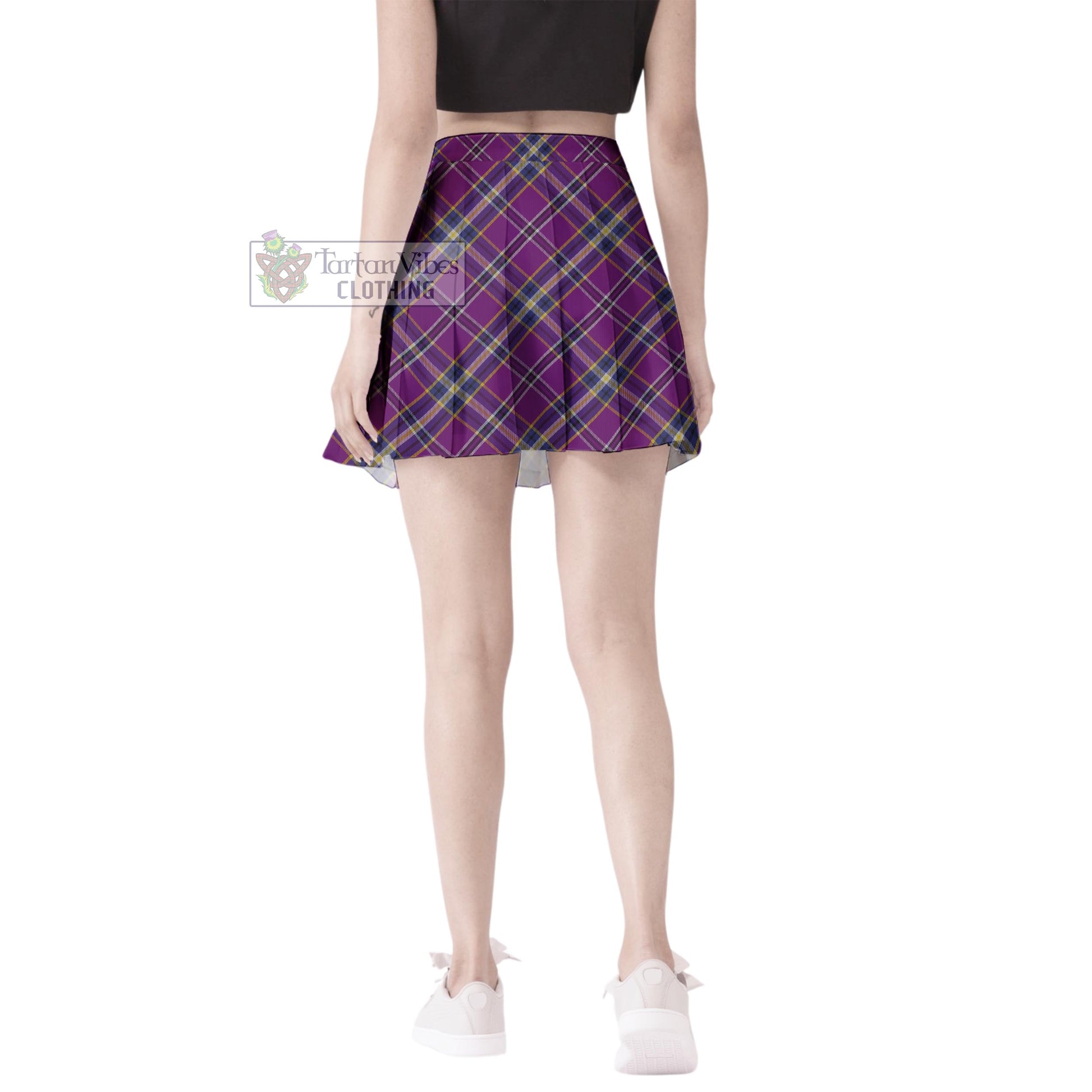 O'Riagain Tartan Women's Plated Mini Skirt Cross Style - Tartan Vibes Clothing