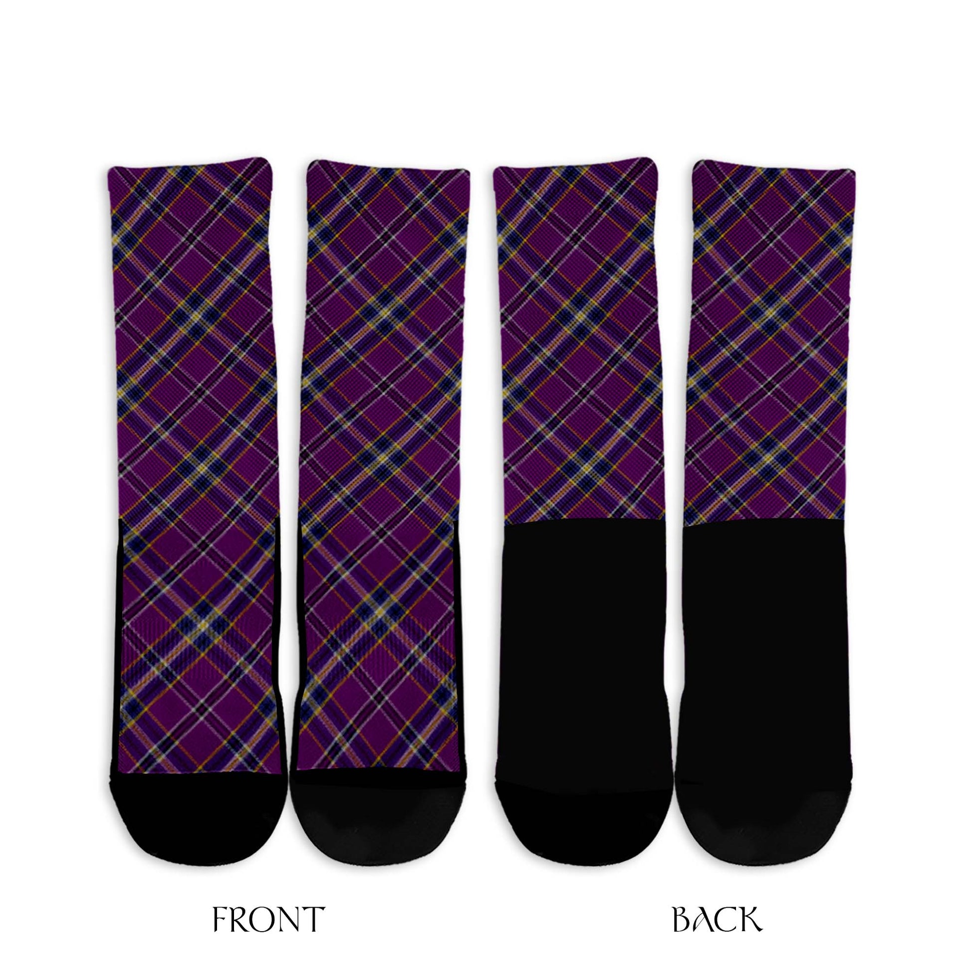 O'Riagain Tartan Crew Socks Cross Style - Tartan Vibes Clothing