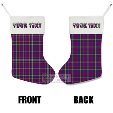 Tartan Vibes Clothing O'Riagain Tartan Christmas Stocking with Personalized Text