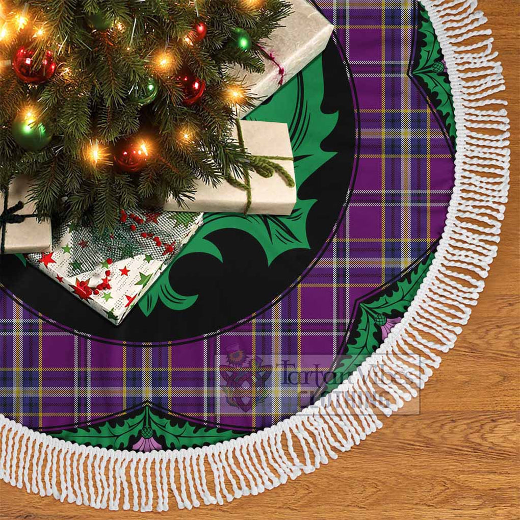 O'Riagain Tartan Christmas Tree Skirt Scottish Thistle Style - Tartan Vibes Clothing