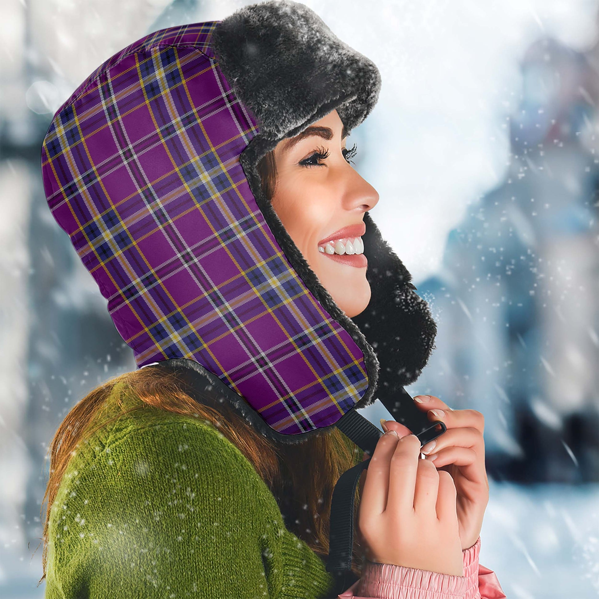 O'Riagain Tartan Winter Trapper Hat - Tartan Vibes Clothing