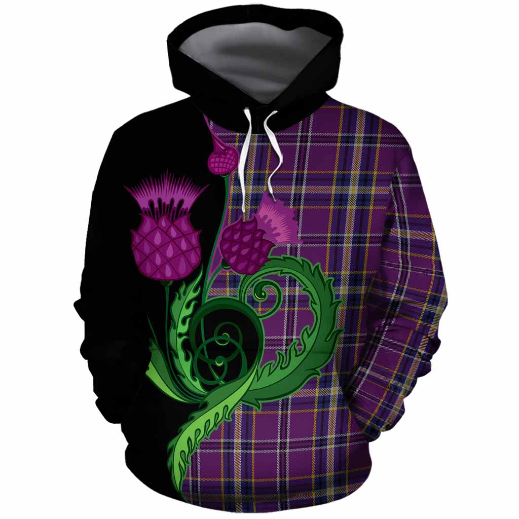 O'Riagain Tartan Cotton Hoodie Traditional Scottish Thistle