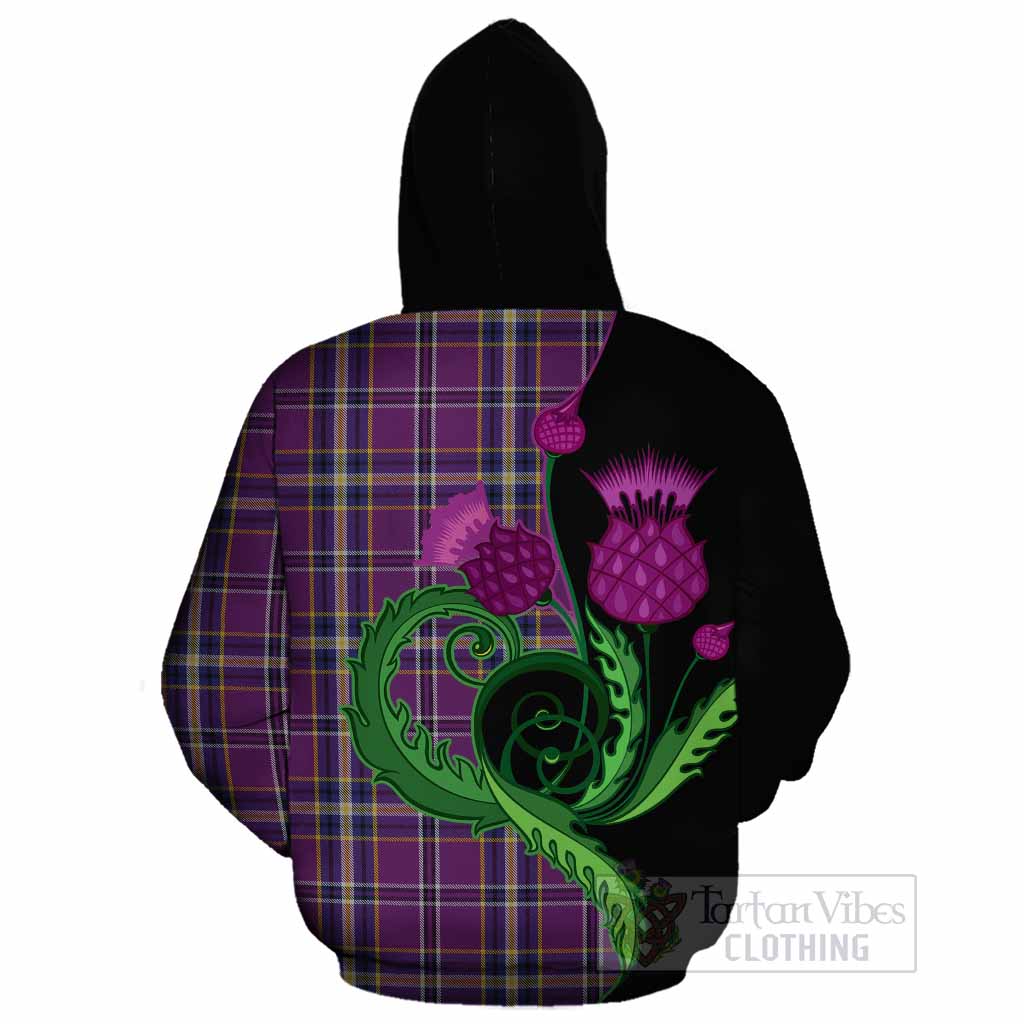 O'Riagain Tartan Cotton Hoodie Traditional Scottish Thistle