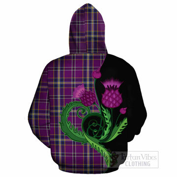 O'Riagain Tartan Cotton Hoodie Traditional Scottish Thistle