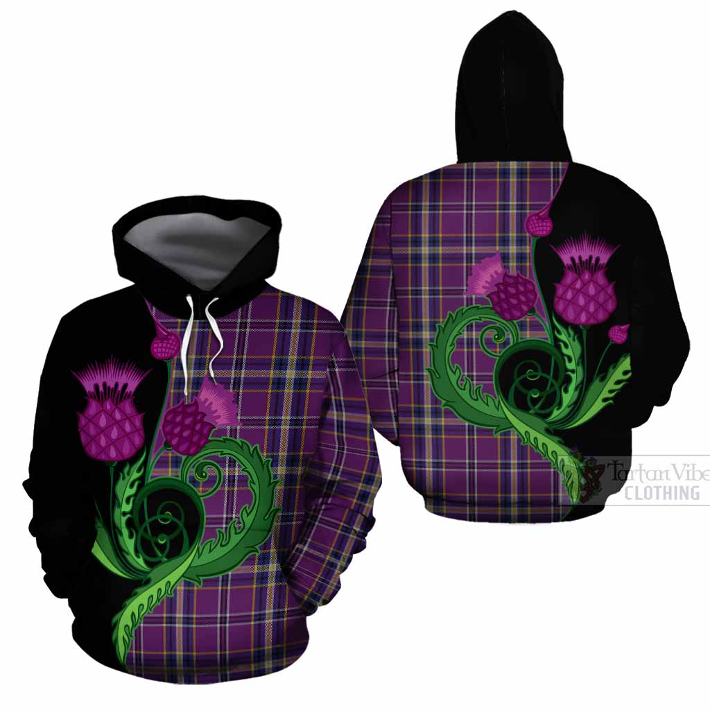 O'Riagain Tartan Cotton Hoodie Traditional Scottish Thistle