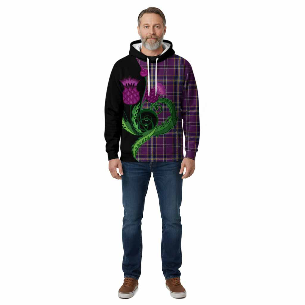 O'Riagain Tartan Cotton Hoodie Traditional Scottish Thistle