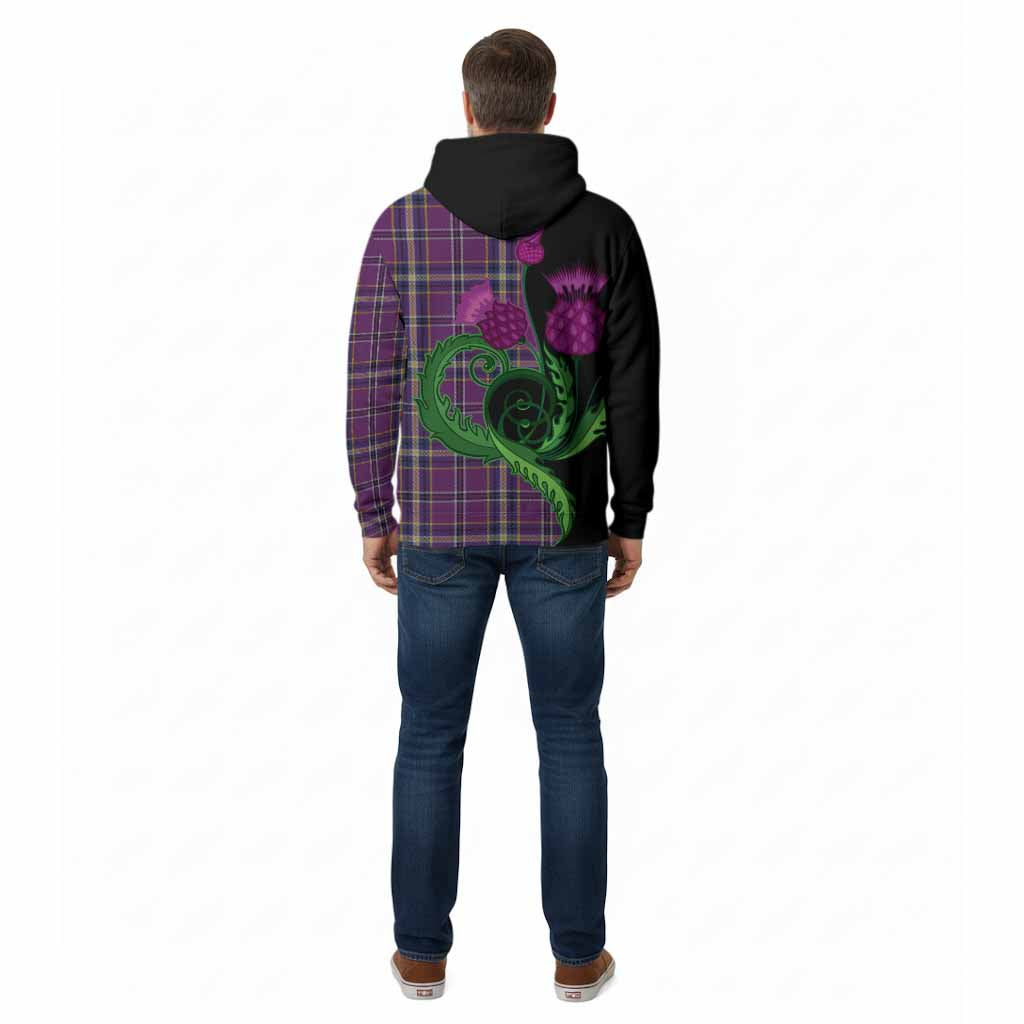 O'Riagain Tartan Cotton Hoodie Traditional Scottish Thistle