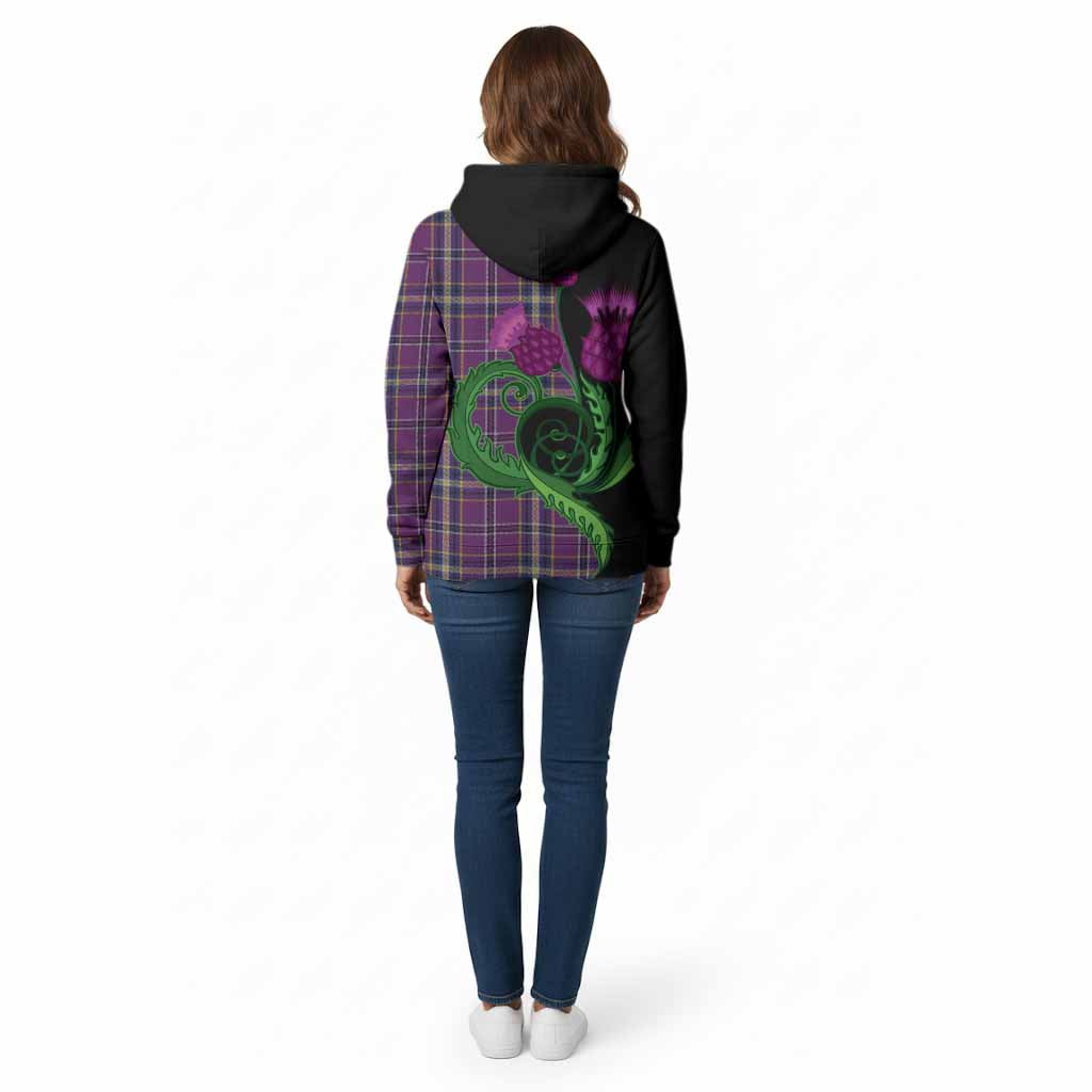 O'Riagain Tartan Cotton Hoodie Traditional Scottish Thistle