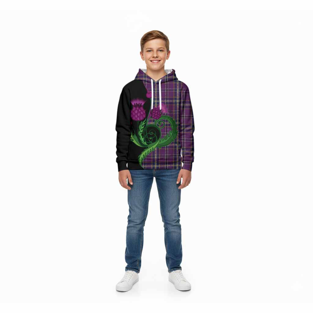O'Riagain Tartan Kid Hoodie Traditional Scottish Thistle