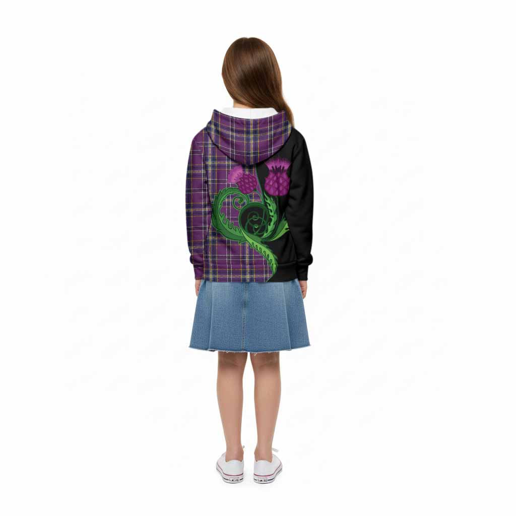 O'Riagain Tartan Kid Hoodie Traditional Scottish Thistle