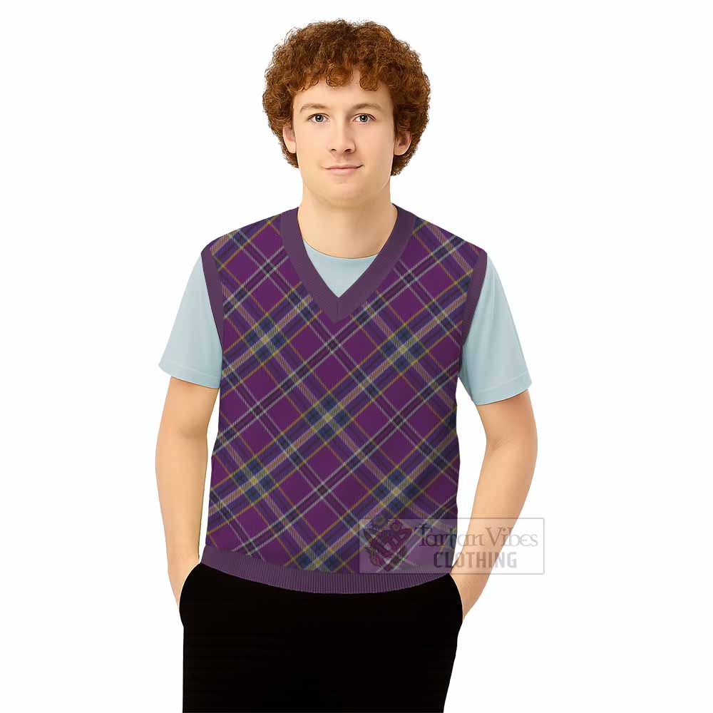 O'Riagain Tartan  Knitted V-Neck Vest Cross Style