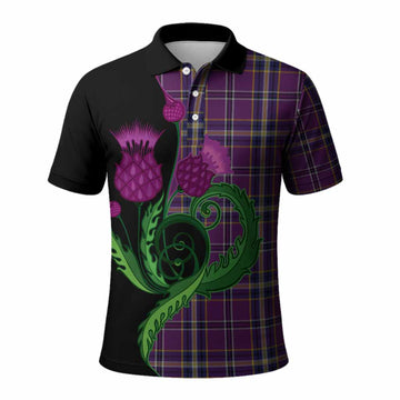 O'Riagain Tartan Polo Shirt Traditional Scottish Thistle