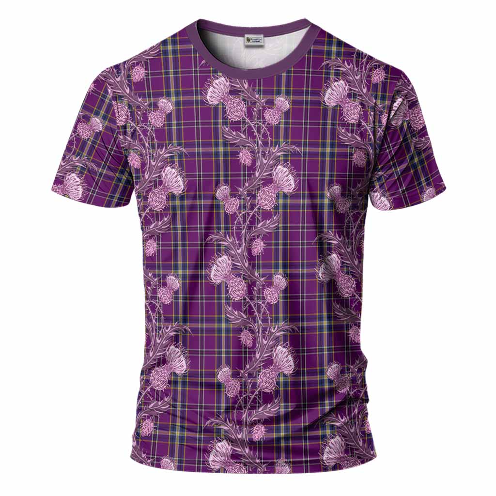 O'Riagain Tartan T-Shirt Seamless Scottish Thistle Flowers