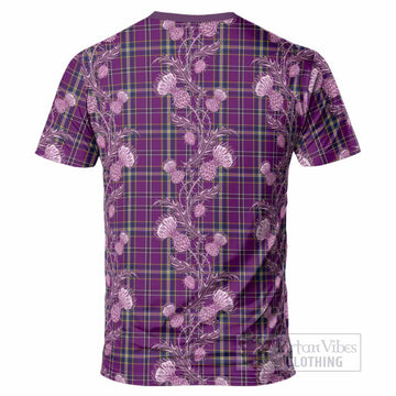 O'Riagain Tartan T-Shirt Seamless Scottish Thistle Flowers