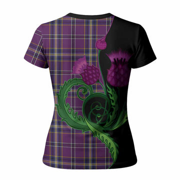 O'Riagain Tartan Women T shirt Traditional Scottish Thistle