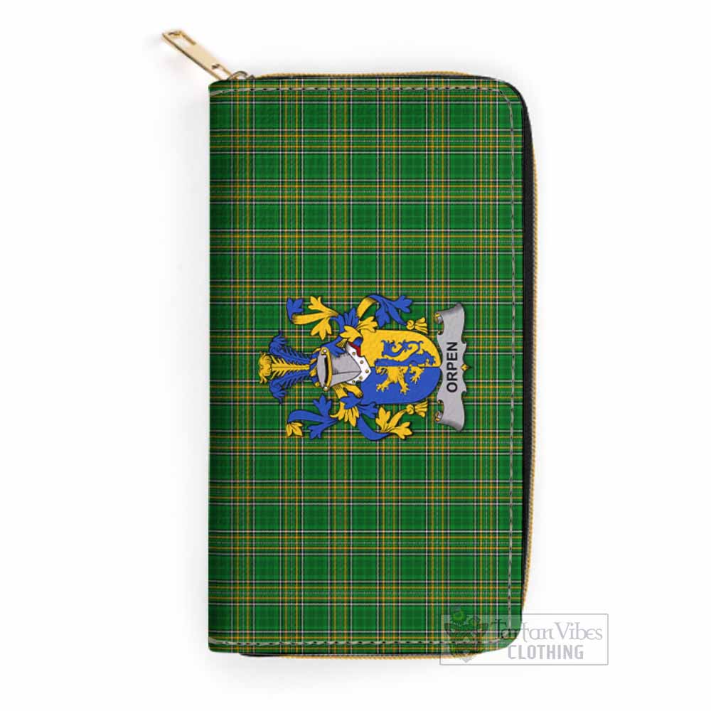 Orpen Irish Clan Tartan Women's Leather Wallet with Coat of Arms One Size 19.7*10.5*3.5 cm - Tartan Vibes Clothing