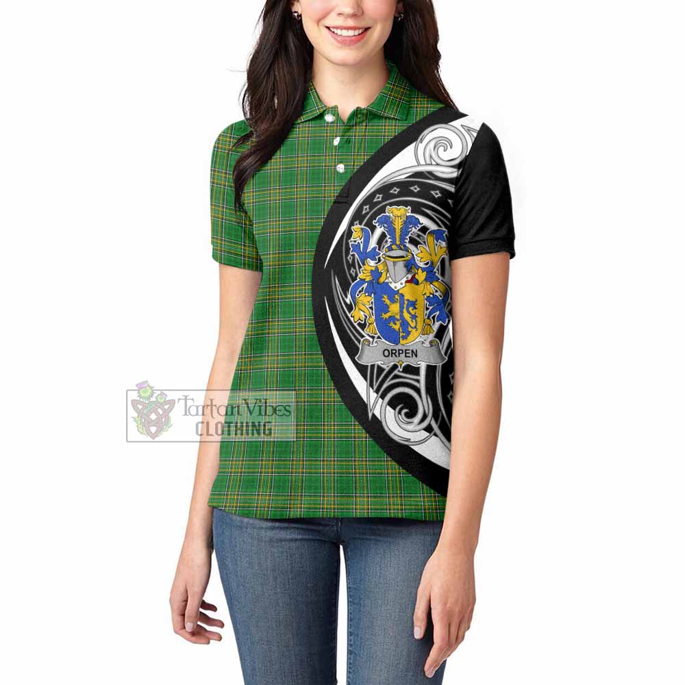 Orpen Irish Clan Women's Polo Shirt Celtic Circle Style - Tartan Vibes Clothing