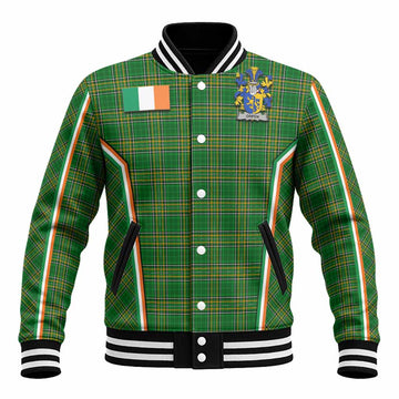 Orpen Irish Clan Coat of Arm Tartan Baseball Jacket Flag Style