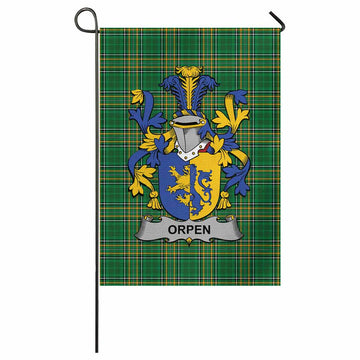 Orpen Irish Clan Tartan Garden Flag with Coat of Arms