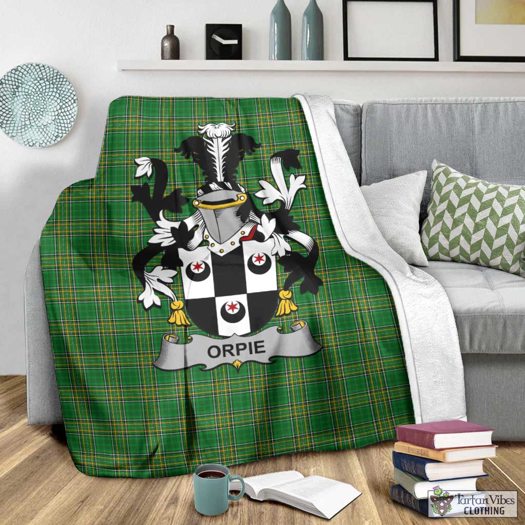 Orpie Irish Clan Tartan Blanket with Coat of Arms - Tartan Vibes Clothing