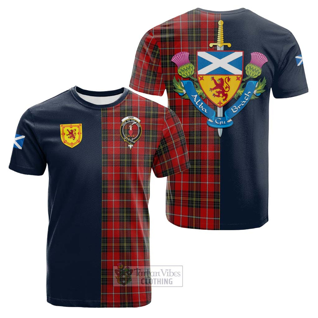 Orr Tartan Cotton T-shirt Alba with Scottish Lion Royal Arm Half Style Kid's Shirt - Tartan Vibes Clothing
