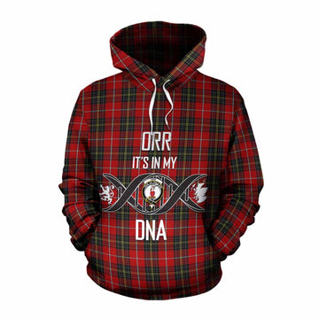 Orr Tartan Cotton Hoodie with Family Crest DNA In Me Style Pullover Hoodie XS - Tartan Vibes Clothing