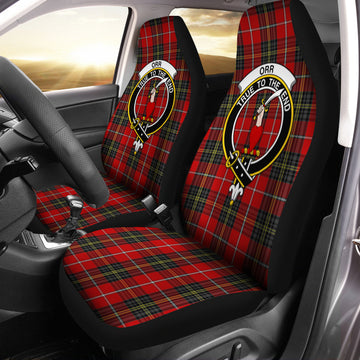 Orr Tartan Car Seat Cover with Family Crest One Size - Tartan Vibes Clothing