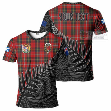 Orr Crest Tartan T-Shirt with New Zealand Silver Fern Half Style Kid's Shirt - Tartan Vibes Clothing