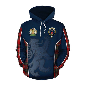Orr Tartan Cotton Hoodie with Family Crest and Lion Rampant Vibes Sport Style Pullover Hoodie XS - Tartan Vibes Clothing