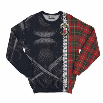 Orr Tartan Sweatshirt with Family Crest Cross Sword Thistle Celtic Vibes Unisex - Tartan Vibes Clothing