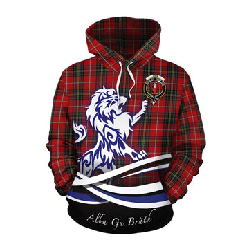 Orr Tartan Cotton Hoodie with Alba Gu Brath Regal Lion Emblem Pullover Hoodie XS - Tartan Vibes Clothing
