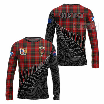 Orr Crest Tartan Long Sleeve T-Shirt with New Zealand Silver Fern Half Style Unisex - Tartan Vibes Clothing