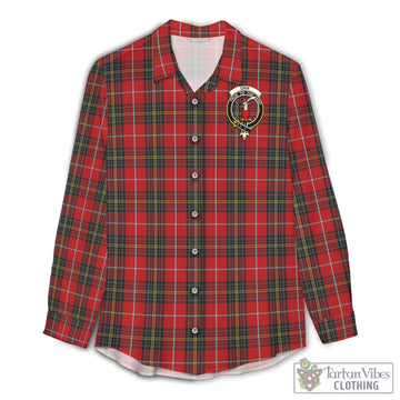Orr Tartan Womens Casual Shirt with Family Crest