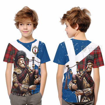 Orr Tartan Kid T-Shirt with Family Crest Scottish Bagpiper Vibes Youth XL Size14 - Tartan Vibes Clothing