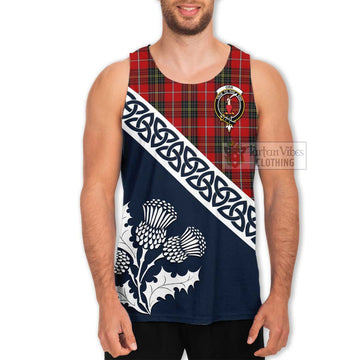Orr Tartan Men's Tank Top Featuring Thistle and Scotland Map Men - Tartan Vibes Clothing