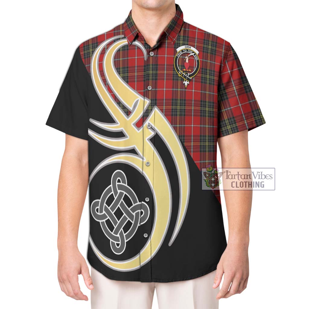 Orr Tartan Hawaiian Shirt with Family Crest and Celtic Symbol Style Kid - Tartan Vibes Clothing