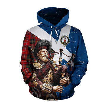 Orr Tartan Cotton Hoodie with Family Crest Scottish Bagpiper Vibes Pullover Hoodie XS - Tartan Vibes Clothing