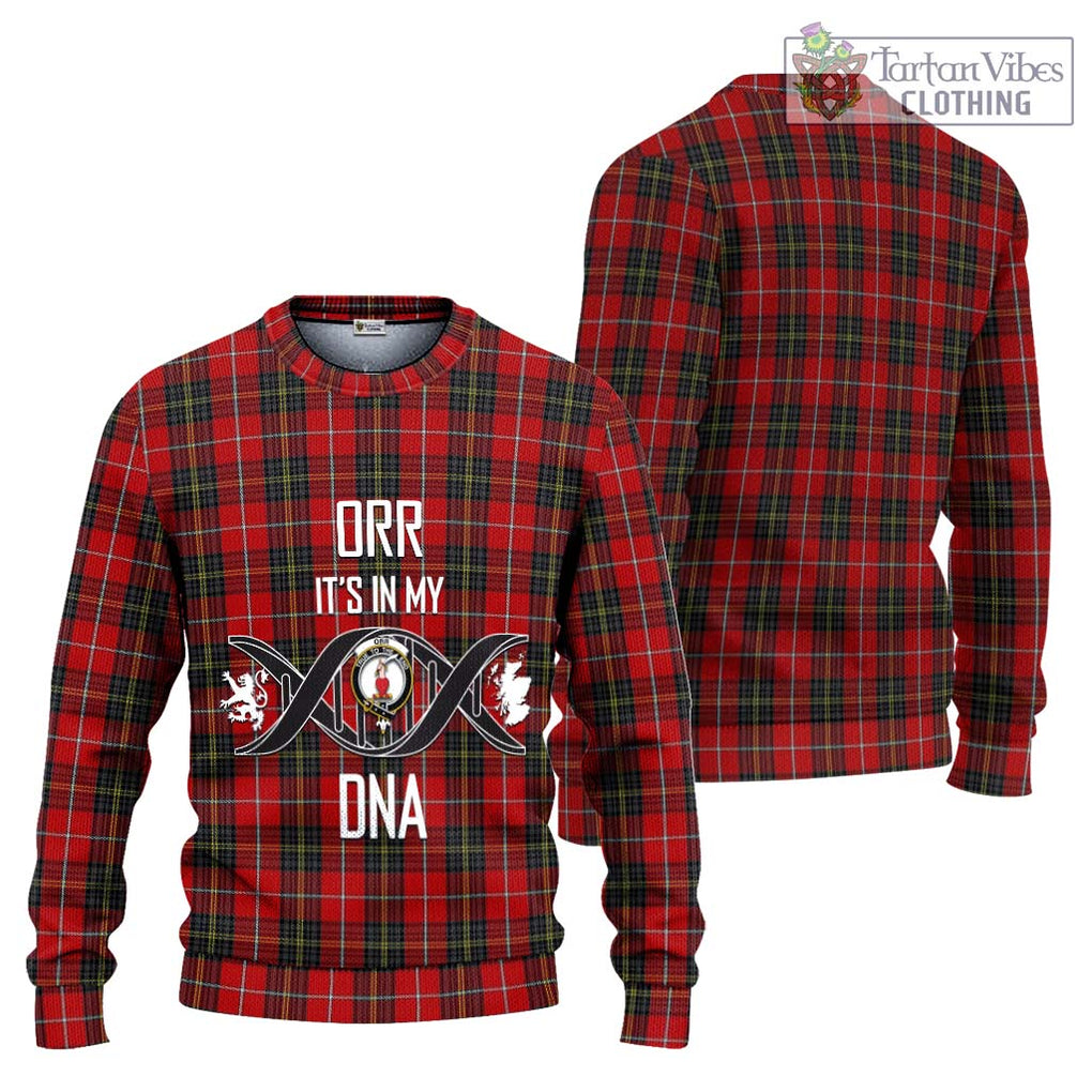 Orr Tartan Ugly Sweater with Family Crest DNA In Me Style Unisex - Tartan Vibes Clothing