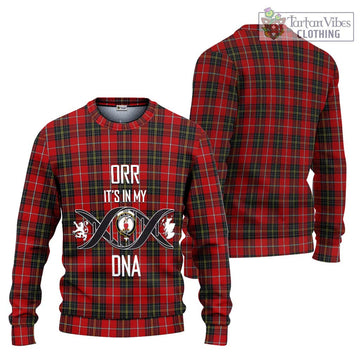 Orr Tartan Ugly Sweater with Family Crest DNA In Me Style Unisex - Tartan Vibes Clothing